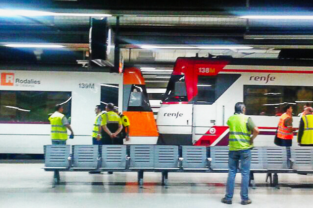 CHOQUE DE TRENES EN SANTS