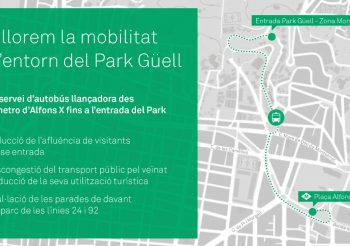 El ayuntamiento de Barcelona pondrá en marcha un bus lanzadera al Park Güell