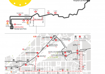 La B24 modifica su recorrido en Barcelona