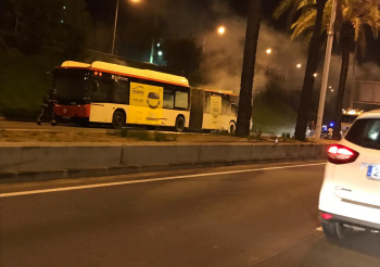 Incendiado el coche 6354 de TMB