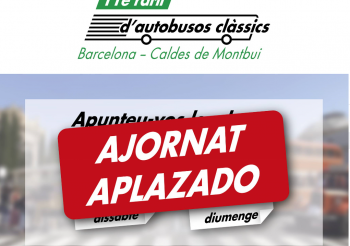 Cancelado definitivamente el Rally internacional de autobuses clasicos de Barcelona a Caldes de Montbui