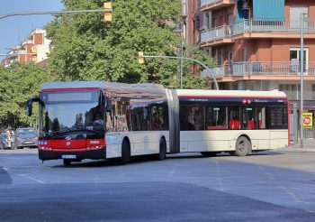 Conato de incendio en un autobús de la linea H16 de TMB