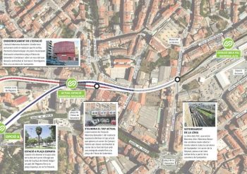 FGC soterrará el servicio de tren en Manresa en 2025.