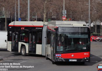 Entra en servicio comercial el primer Solaris Urbino 18 de la nueva remesa de TMB