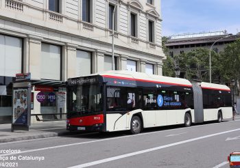 Comienzan a rotularse más vehículos con los nuevos adhesivos «ECOBUS»