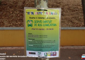 El Ayuntamiento de Sabadell instaura una nueva lanzadera al Parc Catalunya