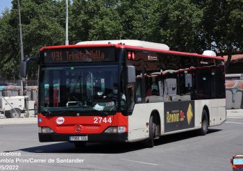 Se incendia el primer autobús de la serie 27xx de TMB