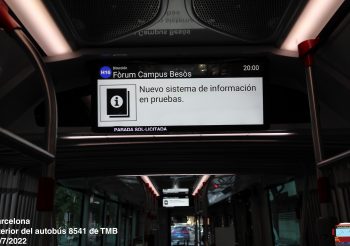 TMB comienza a probar un nuevo sistema de información al usuario en sus autobuses