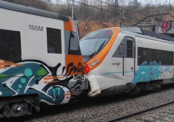 Un accidente entre dos trenes de Rodalies deja 155 heridos