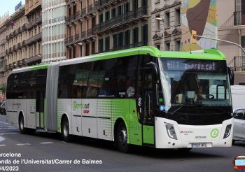 Se incendia un autobús de Empresa Casas en Mataró