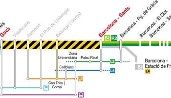 Los días 28 y 29 de septiembre no habrá servicio de tren entre Gavà y Barcelona