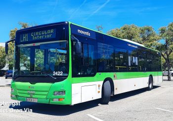 Se incendia un autobús de Moventis Llobregat en Rambla Marina