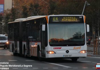 Autocares Font de Ripollet incorpora autobuses articulados a la línea e4