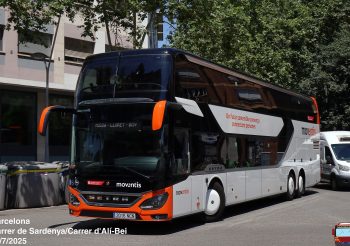 Moventis incorpora dos nuevos Setra S531 DT de doble piso para la línea Tossa-Lloret-Barcelona