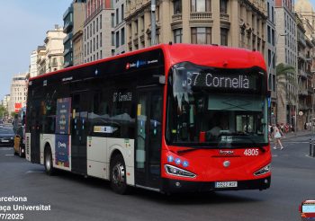 TMB electrifica la flota de autobuses de la línea 67