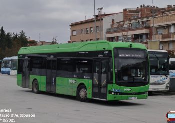 Bus Manresa estrena cuatro nuevos BYD K9UD