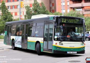 Se incendia un autobús de TUS Sabadell en Torre-Romeu