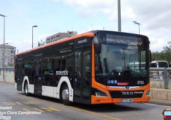 Moventis repinta los MAN Lion’s City 12C Efficient Hybrid procedentes de las líneas de Llobregat